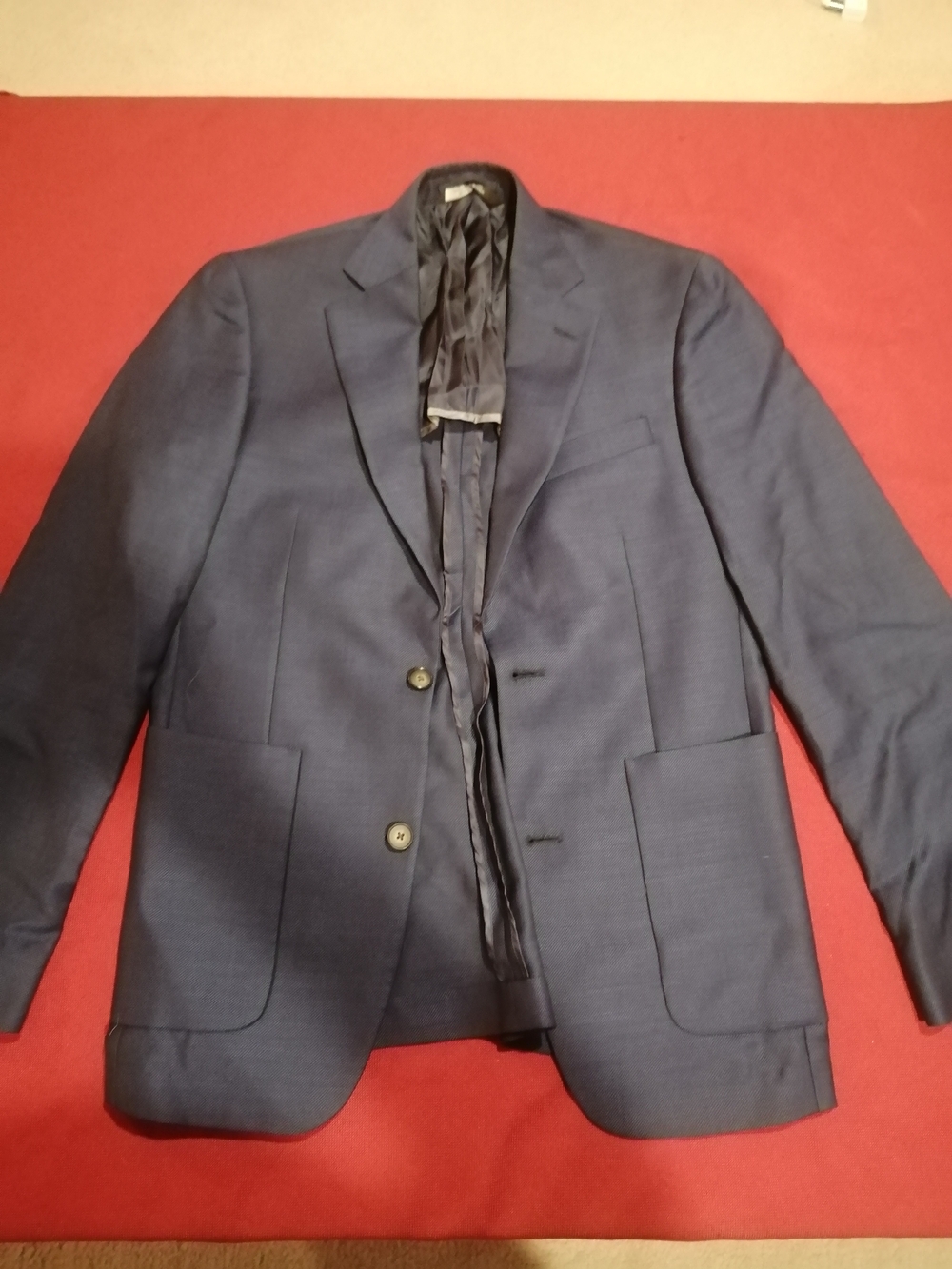 Tessuto Marzotto Nordstrom Men's Shop Wool Suit Jacket Size 36R